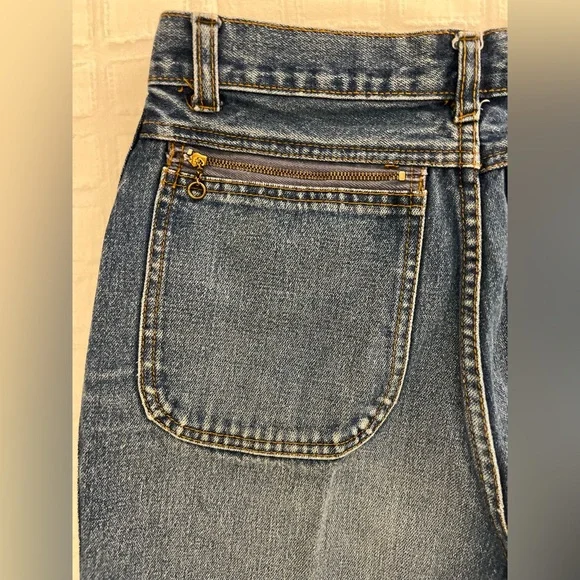 Vintage Foxtail Ultra High Rise 90s Y2K Denim Jeans Made in Hong Kong - Picture 7 of 16